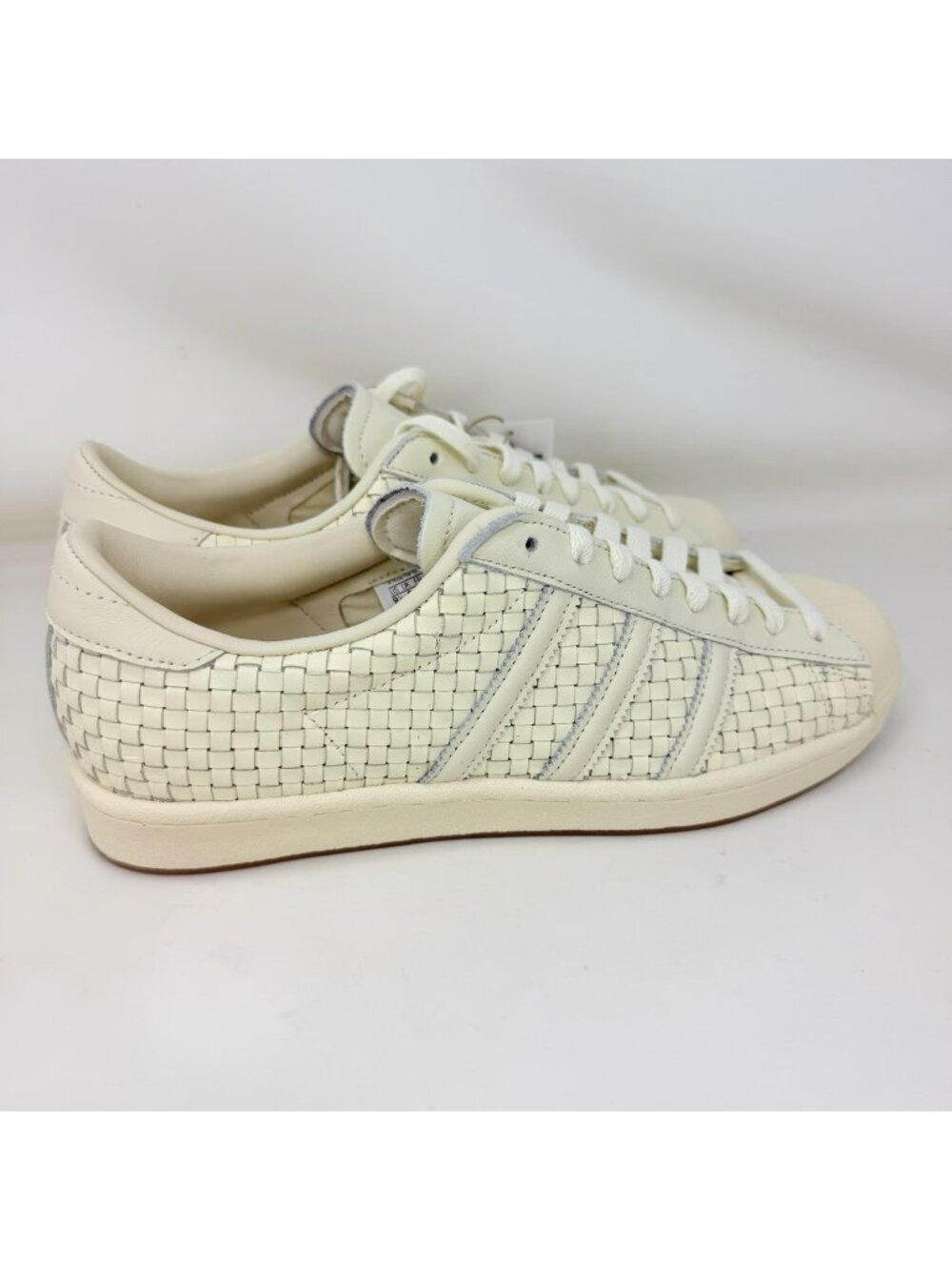 Adidas Superstar Vintage Woven Shell Toe Shoes Cream Women’s Size 9.5